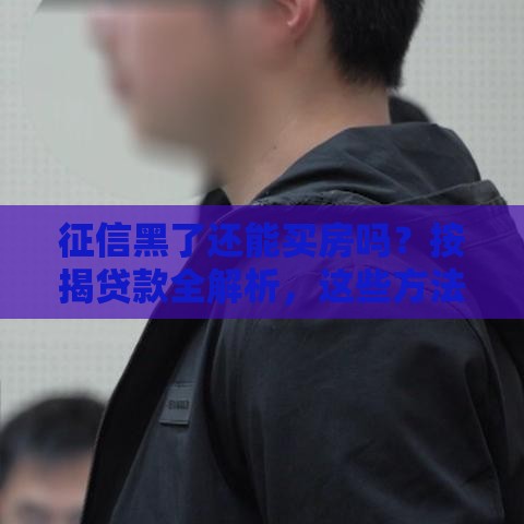 征信黑了还能买房吗?按揭贷款全解析,这些方法或许能救急! 征信黑了还能买房吗?按揭贷款全解析,这些方法或许能救急!