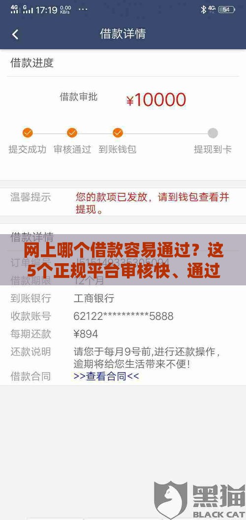 网上哪个借款容易通过？这5个正规平台审核快、通过率高，避坑指南必看