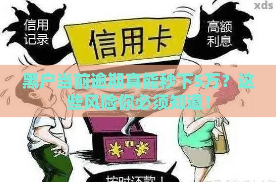 黑户当前逾期真能秒下5万？这些风险你必须知道！