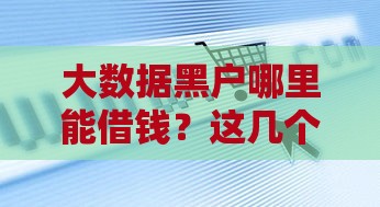 大数据黑户哪里能借钱？这几个靠谱渠道别错过！