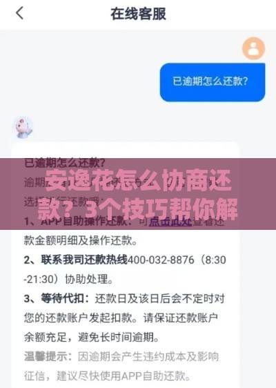 安逸花怎么协商还款？3个技巧帮你解决贷款难题