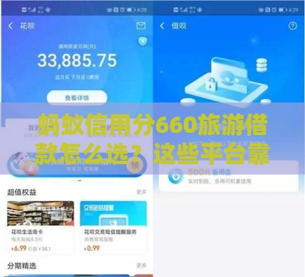 蚂蚁信用分660旅游借款怎么选？这些平台靠谱又好用