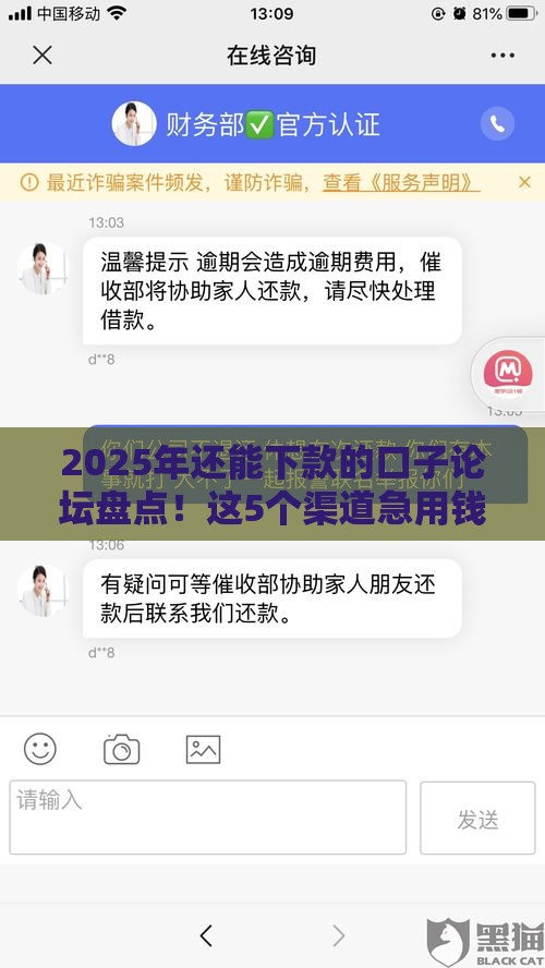 2025年还能下款的口子论坛盘点！这5个渠道急用钱别错过