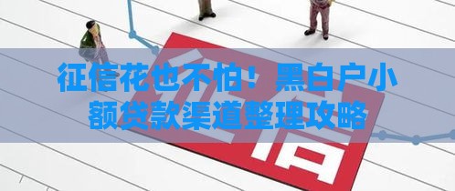 征信花也不怕！黑白户小额贷款渠道整理攻略