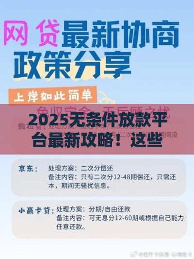 2025无条件放款平台最新攻略！这些渠道真靠谱吗？