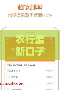 农行最新口子贷款上线 秒批低门槛看这篇攻略