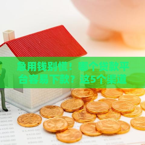 急用钱别慌！哪个贷款平台容易下款？这5个渠道靠谱又省心