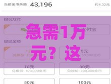 急需1万元？这些软件靠谱吗？实测推荐5款快速到账工具！