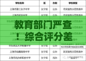 教育部门严查！综合评分差的贷款口子还能用吗？避坑指南速看