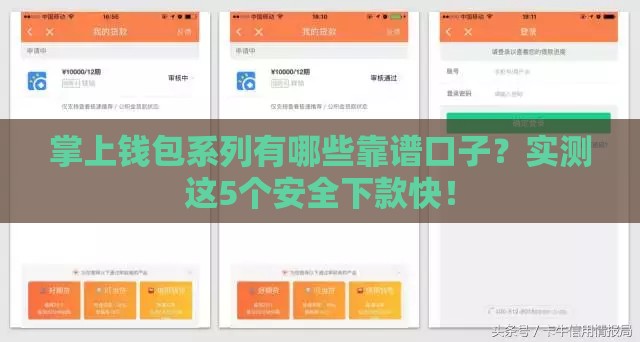掌上钱包系列有哪些靠谱口子？实测这5个安全下款快！