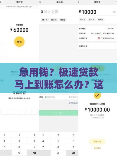 急用钱?极速贷款马上到账怎么办?这5招教你避坑又省心 急用钱?极速贷款马上到账怎么办?这5招教你避坑又省心