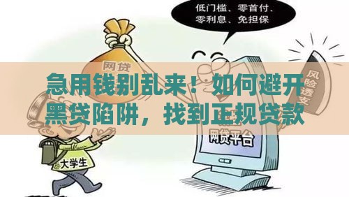急用钱别乱来！如何避开黑贷陷阱，找到正规贷款渠道？