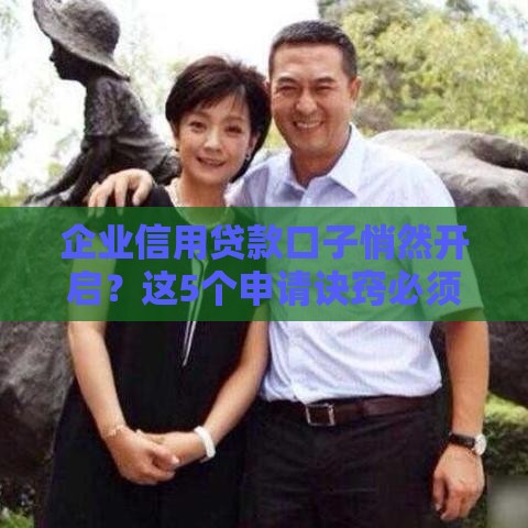 企业信用贷款口子悄然开启？这5个申请诀窍必须收藏！