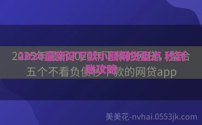 2025最新好下款小额网贷盘点 秒到账攻略