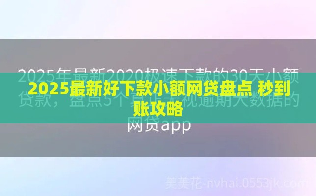 2025最新好下款小额网贷盘点 秒到账攻略