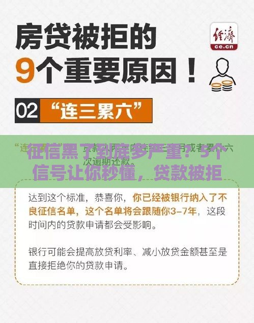 征信黑了到底多严重？5个信号让你秒懂，贷款被拒原因全解析！