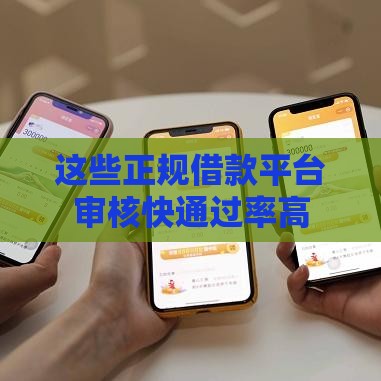 这些正规借款平台审核快通过率高