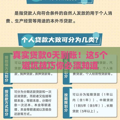 真实贷款0天到账！这5个避坑技巧你必须知道