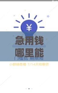 急用钱哪里能借到？盘点低门槛快速到账的正规借款渠道！