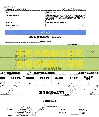 手把手教你征信花也能秒到账的靠谱技巧