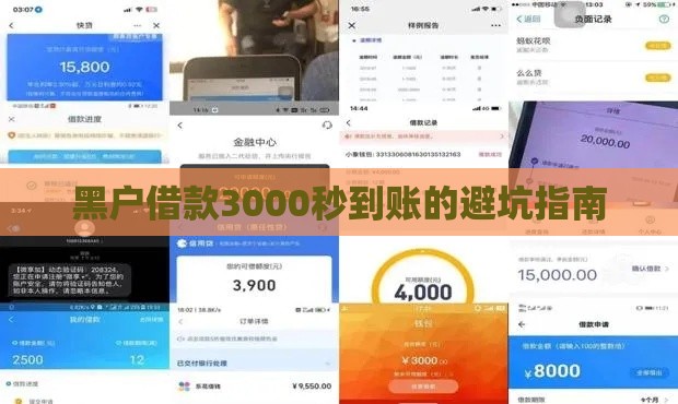 黑户借款3000秒到账的避坑指南