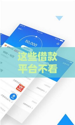 这些借款平台不看征信也能快速下款