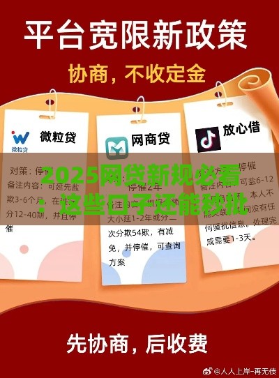 2025网贷新规必看：这些口子还能秒批下款？