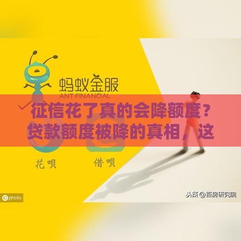 征信花了真的会降额度？贷款额度被降的真相，这些补救方法必看！