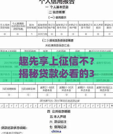 趣先享上征信不？揭秘贷款必看的3大征信真相！