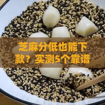 芝麻分低也能下款？实测5个靠谱贷款口子