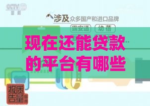 现在还能贷款的平台有哪些？这5个正规渠道亲测有效！