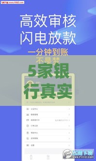 5家银行真实下款口子大公开