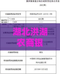 湖北洪湖农商银行贷款怎么样？申请条件、额度利率全解析