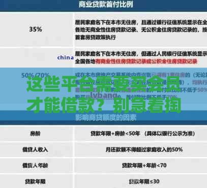这些平台需要买会员才能借款？别急着掏钱，先看这篇避坑指南