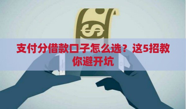 支付分借款口子怎么选？这5招教你避开坑