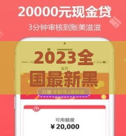 2023全国最新黑了贷款口子汇总！避坑必看攻略