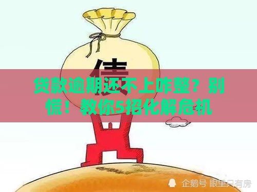 贷款逾期还不上咋整？别慌！教你5招化解危机