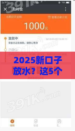 2025新口子放水？这5个贷款攻略助你快速下款！