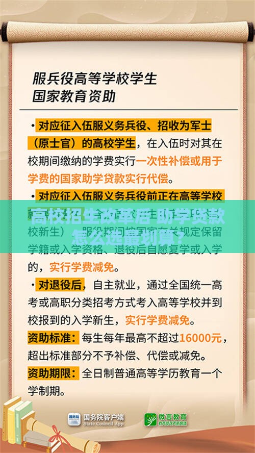 高校招生改革后 助学贷款怎么选最划算？