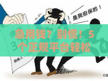 急用钱？别慌！5个正规平台轻松借到5000元攻略