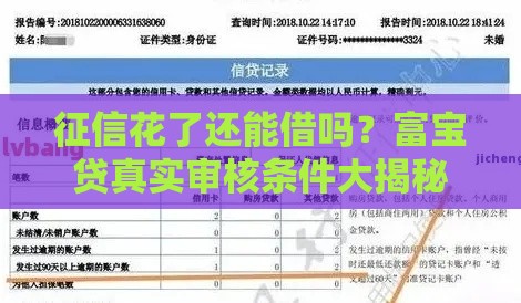 征信花了还能借吗？富宝贷真实审核条件大揭秘