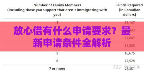 放心借有什么申请要求？最新申请条件全解析