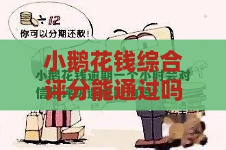 小鹅花钱综合评分能通过吗 实测通过率高到离谱的贷款攻略