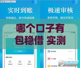 哪个口子有包稳借 实测5家秒下款平台内幕曝光
