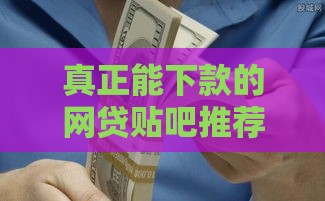 真正能下款的网贷贴吧推荐2025年最新靠谱口子实测