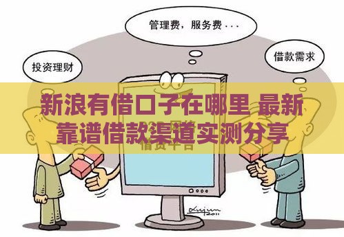 新浪有借口子在哪里 最新靠谱借款渠道实测分享