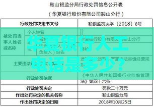 华夏银行人工电话是多少？2025最新官方客服热线及贷款攻略