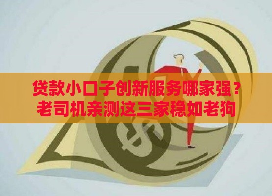 贷款小口子创新服务哪家强？老司机亲测这三家稳如老狗
