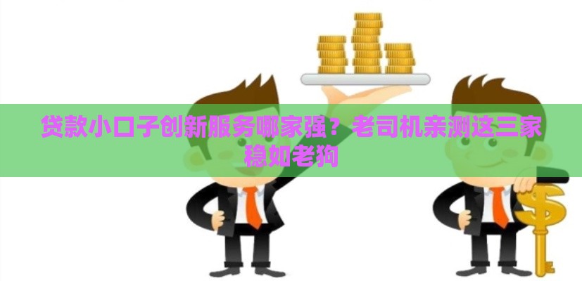 贷款小口子创新服务哪家强？老司机亲测这三家稳如老狗