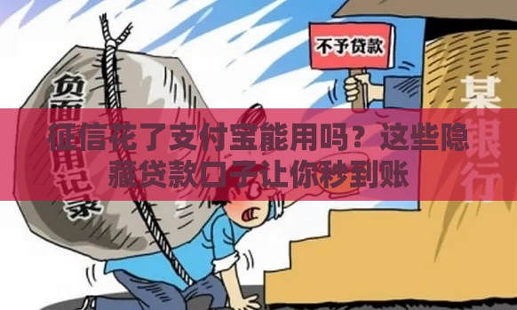 征信花了支付宝能用吗？这些隐藏贷款口子让你秒到账